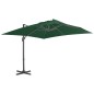 vidaXL Ampelschirm mit Aluminium-Mast 400 x 300 cm Grün vidaXL Ampelschirm mit Aluminium-Mast 400 x 300 cm Grün