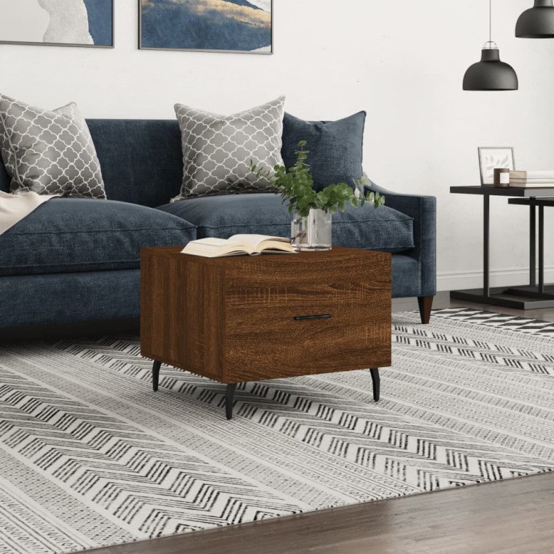 vidaXL Couchtisch Braun Eichen-Optik 50x50x40 cm Holzwerkstoff vidaXL Couchtisch Braun Eichen-Optik 50x50x40 cm Holzwerkstoff