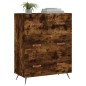 vidaXL Kommode Räuchereiche 69,5x34x90 cm Holzwerkstoff vidaXL Kommode Räuchereiche 69,5x34x90 cm Holzwerkstoff
