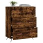 vidaXL Kommode Räuchereiche 69,5x34x90 cm Holzwerkstoff vidaXL Kommode Räuchereiche 69,5x34x90 cm Holzwerkstoff