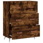 vidaXL Kommode Räuchereiche 69,5x34x90 cm Holzwerkstoff vidaXL Kommode Räuchereiche 69,5x34x90 cm Holzwerkstoff