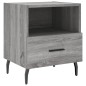 vidaXL Nachttisch Grau Sonoma 40x35x47,5 cm Holzwerkstoff vidaXL Nachttisch Grau Sonoma 40x35x47,5 cm Holzwerkstoff