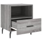 vidaXL Nachttisch Grau Sonoma 40x35x47,5 cm Holzwerkstoff vidaXL Nachttisch Grau Sonoma 40x35x47,5 cm Holzwerkstoff