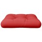 vidaXL Palettenkissen Rot 58x58x10 cm Stoff vidaXL Palettenkissen Rot 58x58x10 cm Stoff