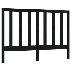 vidaXL Kopfteil Schwarz 141x4x100 cm Massivholz Kiefer
