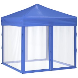 vidaXL Partyzelt Faltbar mit Seitenwänden Blau 2x2 m