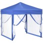 vidaXL Partyzelt Faltbar mit Seitenwänden Blau 2x2 m vidaXL Partyzelt Faltbar mit Seitenwänden Blau 2x2 m