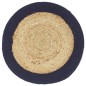 vidaXL Tischsets 6 Stk. Natur und Marineblau 38 cm Jute und Baumwolle vidaXL Tischsets 6 Stk. Natur und Marineblau 38 cm Jute und Baumwolle