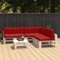Palettensofa-Auflagen 7 Stk. Rot Palettensofa-Auflagen 7 Stk. Rot