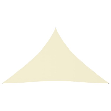 vidaXL Sonnensegel Oxford-Gewebe Dreieckig 4x4x5,8 m Creme