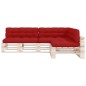 Palettensofa-Auflagen 7 Stk. Rot Palettensofa-Auflagen 7 Stk. Rot