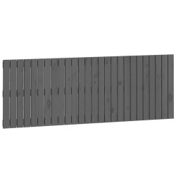 vidaXL Wand-Kopfteil Grau 166x3x60 cm Massivholz Kiefer