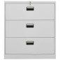vidaXL Aktenschrank Hellgrau 90x46x103 cm Stahl vidaXL Aktenschrank Hellgrau 90x46x103 cm Stahl