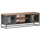vidaXL TV-Schrank Grau 120x30x40 cm Massivholz Akazie und Stahl vidaXL TV-Schrank Grau 120x30x40 cm Massivholz Akazie und Stahl