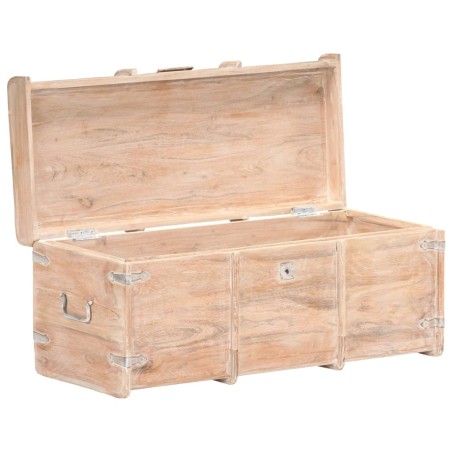 vidaXL Holztruhe 90x40x40 cm Akazie Massivholz