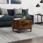 vidaXL Couchtisch Räuchereiche 50x50x40 cm Holzwerkstoff