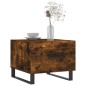 vidaXL Couchtisch Räuchereiche 50x50x40 cm Holzwerkstoff
