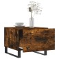 vidaXL Couchtisch Räuchereiche 50x50x40 cm Holzwerkstoff