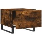 vidaXL Couchtisch Räuchereiche 50x50x40 cm Holzwerkstoff