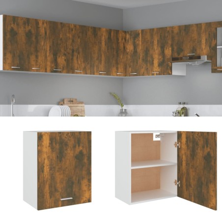 vidaXL Hängeschrank Räuchereiche 50x31x60 cm Holzwerkstoff