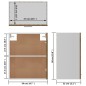 vidaXL Hängeschrank Räuchereiche 50x31x60 cm Holzwerkstoff