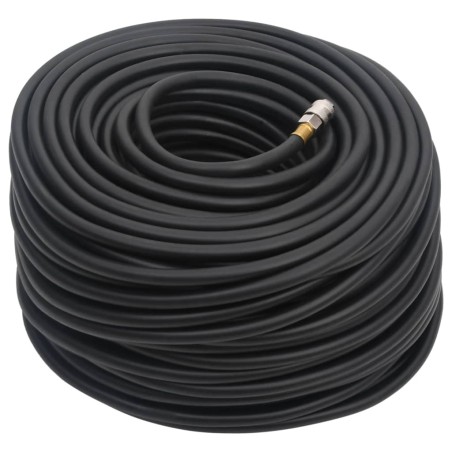 vidaXL Hybrid-Luftschlauch Schwarz 0,6" 100 m Gummi und PVC