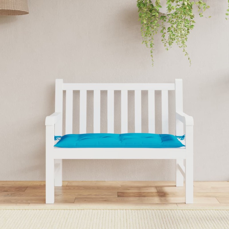 Gartenbank-Auflage Hellblau 100x50x7 cm Oxford-Gewebe Gartenbank-Auflage Hellblau 100x50x7 cm Oxford-Gewebe