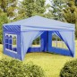 vidaXL Partyzelt Faltbar mit Seitenwänden Blau 3x3 m vidaXL Partyzelt Faltbar mit Seitenwänden Blau 3x3 m