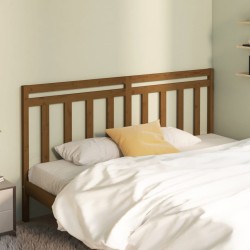 vidaXL Bett-Kopfteil Honigbraun 206x4x100 cm Massivholz Kiefer
