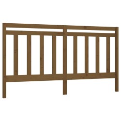 vidaXL Bett-Kopfteil Honigbraun 206x4x100 cm Massivholz Kiefer