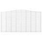 vidaXL Gabione mit Hochbogen 400x30x200/220 cm Verzinktes Eisen vidaXL Gabione mit Hochbogen 400x30x200/220 cm Verzinktes Eisen
