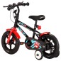 vidaXL Kinderfahrrad 12 Zoll Schwarz und Rot vidaXL Kinderfahrrad 12 Zoll Schwarz und Rot