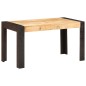 vidaXL Esstisch 140x70x76 cm Raues Mango-Massivholz vidaXL Esstisch 140x70x76 cm Raues Mango-Massivholz