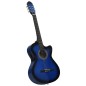 vidaXL Westerngitarre Cutaway mit Equalizer und 6 Saiten Blau vidaXL Westerngitarre Cutaway mit Equalizer und 6 Saiten Blau
