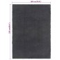 vidaXL Teppich Rechteckig Anthrazit 180x250 cm Baumwolle vidaXL Teppich Rechteckig Anthrazit 180x250 cm Baumwolle