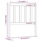 vidaXL Kopfteil 81x4x100 cm Massivholz Kiefer