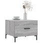 vidaXL Couchtisch Grau Sonoma 50x50x40 cm Holzwerkstoff vidaXL Couchtisch Grau Sonoma 50x50x40 cm Holzwerkstoff