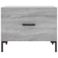 vidaXL Couchtisch Grau Sonoma 50x50x40 cm Holzwerkstoff vidaXL Couchtisch Grau Sonoma 50x50x40 cm Holzwerkstoff