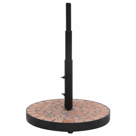 vidaXL Sonnenschirmständer Terrakotta Rund 12 kg