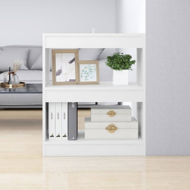 vidaXL Bücherregal/Raumteiler Weiß 60x30x72 cm vidaXL Bücherregal/Raumteiler Weiß 60x30x72 cm