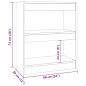 vidaXL Bücherregal/Raumteiler Weiß 60x30x72 cm vidaXL Bücherregal/Raumteiler Weiß 60x30x72 cm