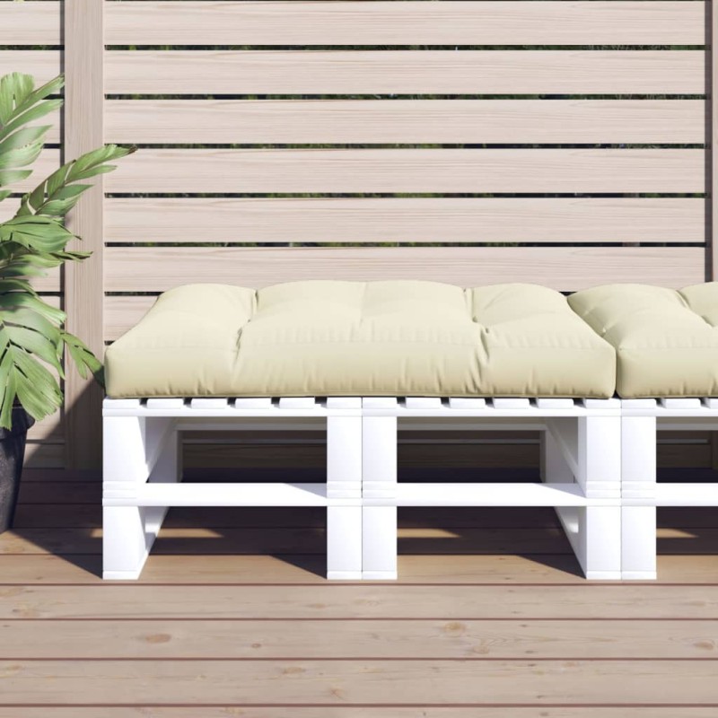 Palettenkissen Creme 120x80x12 cm Stoff Palettenkissen Creme 120x80x12 cm Stoff