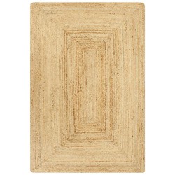 vidaXL Teppich Handgefertigt Jute Natur 160x230 cm