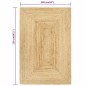 vidaXL Teppich Handgefertigt Jute Natur 160x230 cm vidaXL Teppich Handgefertigt Jute Natur 160x230 cm
