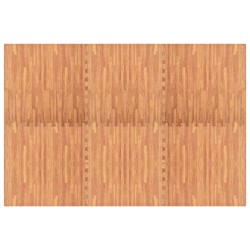 vidaXL Bodenmatten 6 Stk. Holzmaserung 2,16 m² EVA-Schaumstoff