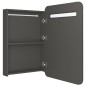 vidaXL LED-Bad-Spiegelschrank Anthrazit 60x11x80 cm vidaXL LED-Bad-Spiegelschrank Anthrazit 60x11x80 cm