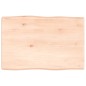 vidaXL Tischplatte 60x40x4 cm Massivholz Eiche Unbehandelt Baumkante vidaXL Tischplatte 60x40x4 cm Massivholz Eiche Unbehandelt Baumkante