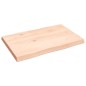 vidaXL Tischplatte 60x40x4 cm Massivholz Eiche Unbehandelt Baumkante vidaXL Tischplatte 60x40x4 cm Massivholz Eiche Unbehandelt Baumkante