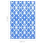 vidaXL Outdoor-Teppich Blau und Weiß 120x180 cm PP vidaXL Outdoor-Teppich Blau und Weiß 120x180 cm PP