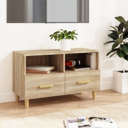 vidaXL TV-Schrank Sonoma-Eiche 80x36x50 cm Holzwerkstoff